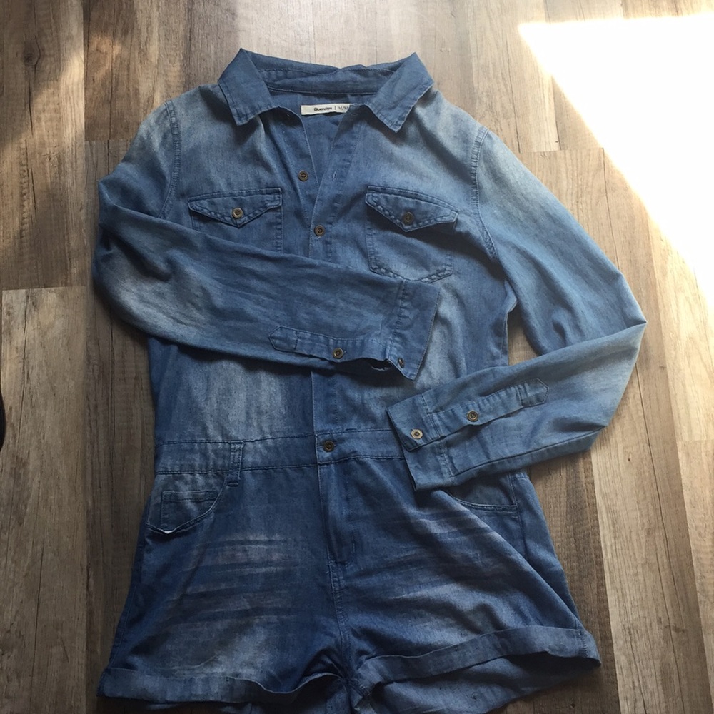 Bluenotes Long sleeve romper!